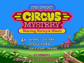The Great Circus Mystery Starring Mickey and Minnie screenshot 2 for Sega Genesis